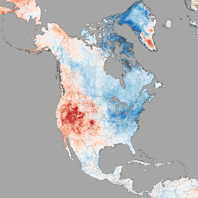 Illustration for article titled Unusual Land Temperatures Reveal A Winter Of Stark Contrasts
